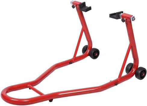 Goplus دراجة نارية حامل Dirtbike الرياضة دراجة رياضية عجلة خلفية رفع شوكة Swingarm تقف Paddock تقف يناسب ياماها هوندا كاواساكي سوزوكي دوكاتي BMW (أحمر، حامل خلفي) in Saudi Arabia