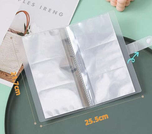 PVC Transparent Jewelry Storage Book –Home Shop Dustproof Earring, Ring, and Necklace Large Capacity Organizers 160-slot+50Bag in Saudi Arabia