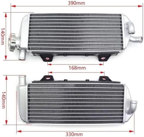 مشعاع ألومنيوم للدراجات النارية، متوافق مع KTM 125/150/250/300 SX/XC/XC-W/EXC متوافق مع ملحقات HUSQVARNA TC/TE/TX GASGAS MC/EC 2019-2023 (مجموعة واحدة) in Saudi Arabia