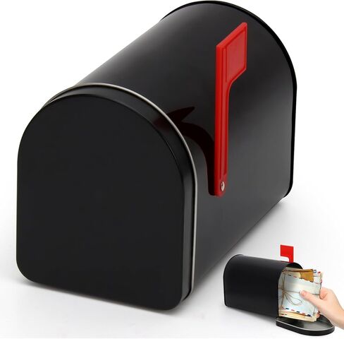 Mini Mailbox,Small 6"x4" Black Tin Mailboxes for Classroom,Playhouse and Mail House in Saudi Arabia