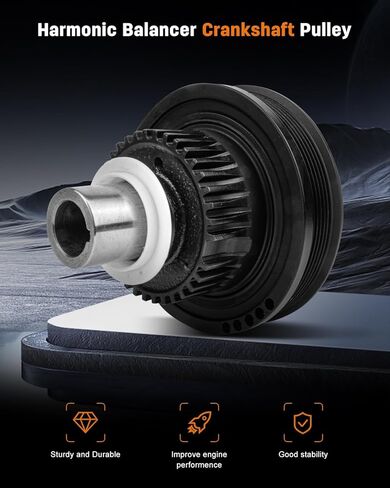 OCPTY Harmonic Balancer Crankshaft Belt Drive Pulley Fit For 2002-2010 Ford Explorer 2001-2005 2007-2010 Ford Explorer Sport Trac 2005-2010 Ford Mustang 2001-2011 Ford Ranger in Saudi Arabia