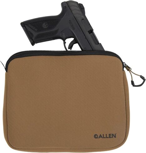 Allen Company Neoprene Pistol Pouch, Compact Handguns up to 7", FDE in Saudi Arabia