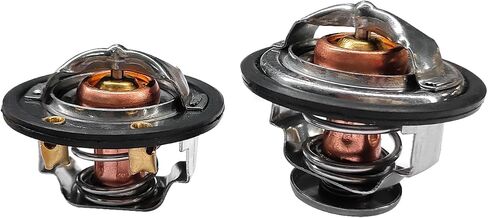 Front & Rear Thermostat, Thermostat Housing Assembly Fits for GM Pickup Duramax Chevy Silverado GMC 6.6L 2001-2017 97241129, 97241130 in Saudi Arabia