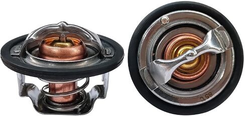Front & Rear Thermostat, Thermostat Housing Assembly Fits for GM Pickup Duramax Chevy Silverado GMC 6.6L 2001-2017 97241129, 97241130 in Saudi Arabia