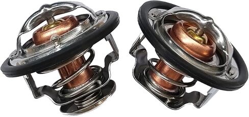 Front & Rear Thermostat, Thermostat Housing Assembly Fits for GM Pickup Duramax Chevy Silverado GMC 6.6L 2001-2017 97241129, 97241130 in Saudi Arabia
