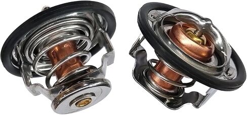 Front & Rear Thermostat, Thermostat Housing Assembly Fits for GM Pickup Duramax Chevy Silverado GMC 6.6L 2001-2017 97241129, 97241130 in Saudi Arabia