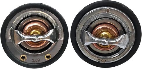 Front & Rear Thermostat, Thermostat Housing Assembly Fits for GM Pickup Duramax Chevy Silverado GMC 6.6L 2001-2017 97241129, 97241130 in Saudi Arabia