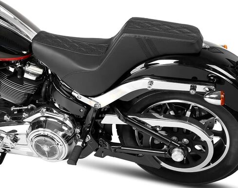 مقعد Green-L للسائق والراكب 2 مناسب لدراجة Harley Softail 2018-2025 Street Bob FXBB FXBBS 2020-2024 FXST Standard Rider Cushion Pillion Set in Saudi Arabia