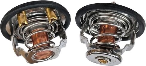 Front & Rear Thermostat, Thermostat Housing Assembly Fits for GM Pickup Duramax Chevy Silverado GMC 6.6L 2001-2017 97241129, 97241130 in Saudi Arabia