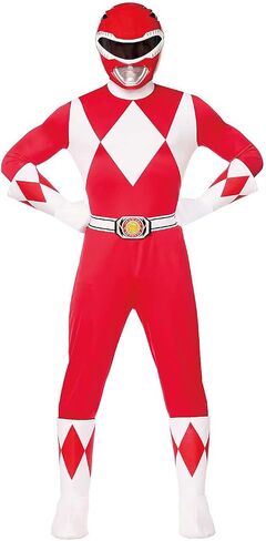 Spirit Halloween Mighty Morphin Power Rangers Adult Red Power Ranger Costume in Saudi Arabia