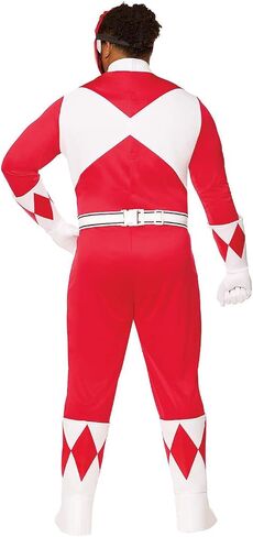 Spirit Halloween Mighty Morphin Power Rangers Adult Red Power Ranger Costume in Saudi Arabia