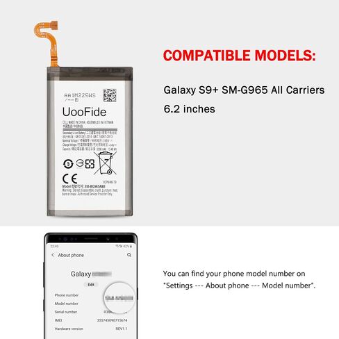 بطارية بديلة لهاتف Galaxy Note 10، متوافقة مع Samsung Galaxy Note 10 SM-N970 وجميع شركات النقل EB-BN970ABU مع مجموعة أدوات إصلاح احترافية in Saudi Arabia