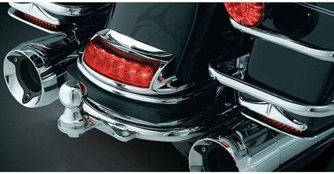 XMT-Moto وصلة مقطورة كروم مع كرة تناسب 1980-2008 دراجة نارية هارلي ديفيدسون FLT FLHT FLHR in Saudi Arabia