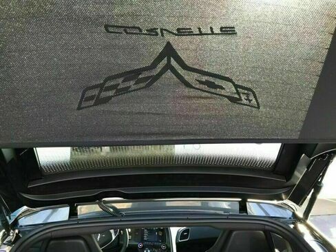 Rear Trunk Security Upper Lower Shade Cover Black for Corvette C7 Z06 Z51 2014-2019 in Saudi Arabia