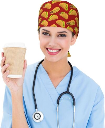 Working Cap Breathable Adjustable and Sweatband Comfortable Scrub Cap for Women Men in Saudi Arabia