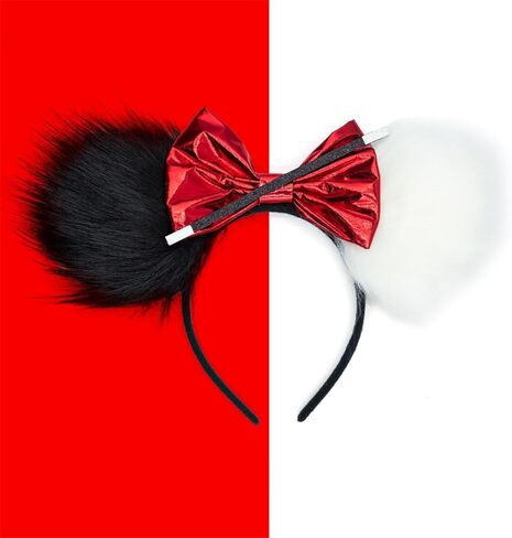 Halloween Mouse Ears Headband Pumpkin Spider Bat Witch Hairband Sequin Bow Hair Hoop Headpiece for Cosplay Party in Kuwait