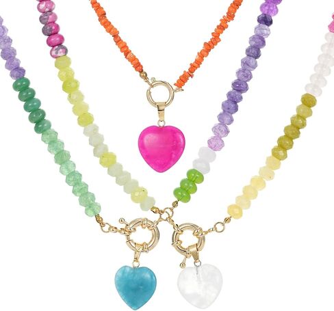 العصرية الفولاذ المقاوم للصدأ مطلية بالذهب سحر قلادة مع القلب اللؤلؤ الفلفل محارة السيراميك قلادة قلادة للنساء Collares المختنقون المجوهرات in Kuwait