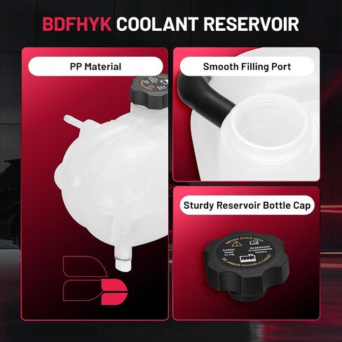 BDFHYK Engine Coolant Expansion Reservoir Overflow Tank Compatible with 2012-2019 Chevrolet Chevy Sonic Replace 95048411 42609220 GM3014167 in Kuwait