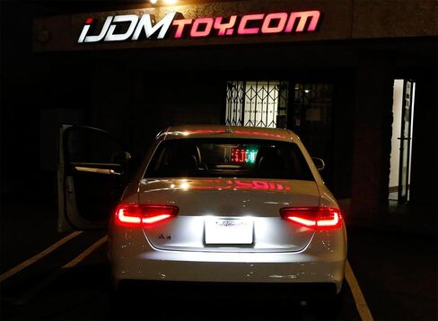 iJDMTOY OEM-Fit 3W مجموعة إضاءة لوحة ترخيص LED كاملة متوافقة مع Audi A3 A4 A5 A6 A7 Q3 Q5 Q7 TT Cayenne Panamera، مدعومة بـ 3 قطع Osram Xenon White LED & Can-Bus خالية من الأخطاء in Saudi Arabia