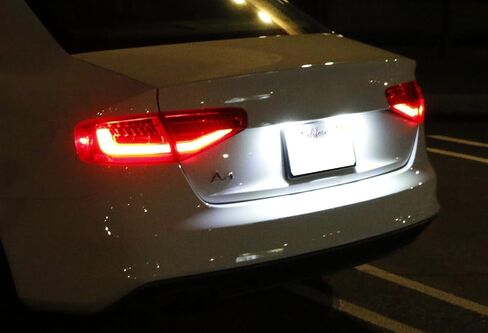 iJDMTOY OEM-Fit 3W مجموعة إضاءة لوحة ترخيص LED كاملة متوافقة مع Audi A3 A4 A5 A6 A7 Q3 Q5 Q7 TT Cayenne Panamera، مدعومة بـ 3 قطع Osram Xenon White LED & Can-Bus خالية من الأخطاء in Saudi Arabia