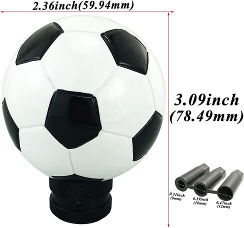 Abfer Car Shifter Knob Basketball Shape Shift Knobs Ball Gear Stick Lever Handle Fit Most Manual Automatic Transmission Vehicles, in Saudi Arabia