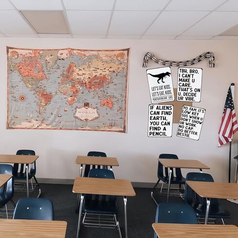 Students Teachers Gift High School Middle School Decor Sign Funny Math/English/Science/History Class Tin Sign for Home Classroom Study Room Wall Decor 8x12 Inch (3126) in Saudi Arabia