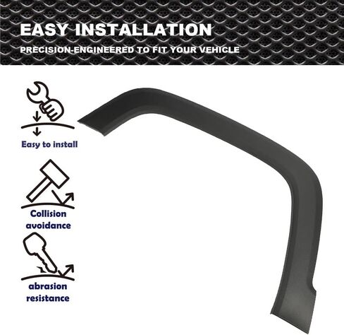 ANDPLAY Front Wheel Arch Fender Flares Compatible With 2015-2021 Jeep Renegade, Fender Trim Molding Moulding Black Wheel Cover Protector 5XB67LXHAA CH1790104 (Front Left) in Kuwait