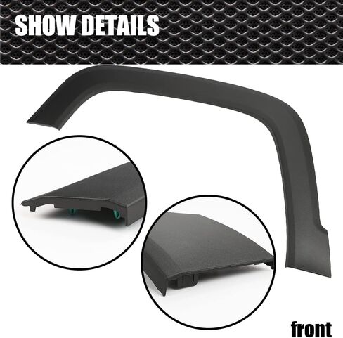 ANDPLAY Front Wheel Arch Fender Flares Compatible With 2015-2021 Jeep Renegade, Fender Trim Molding Moulding Black Wheel Cover Protector 5XB67LXHAA CH1790104 (Front Left) in Kuwait
