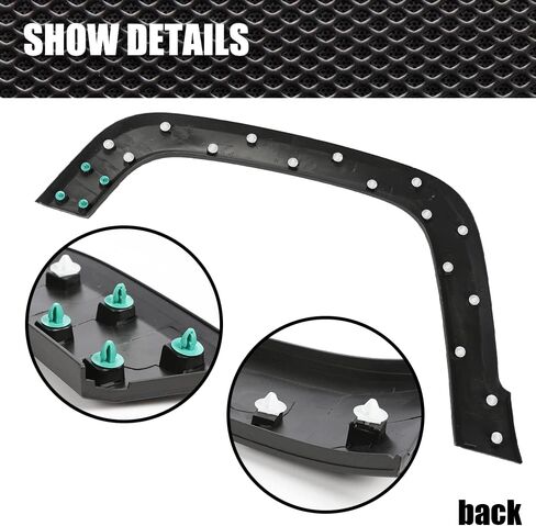 ANDPLAY Front Wheel Arch Fender Flares Compatible With 2015-2021 Jeep Renegade, Fender Trim Molding Moulding Black Wheel Cover Protector 5XB67LXHAA CH1790104 (Front Left) in Kuwait