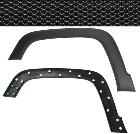 ANDPLAY Front Wheel Arch Fender Flares Compatible With 2015-2021 Jeep Renegade, Fender Trim Molding Moulding Black Wheel Cover Protector 5XB67LXHAA CH1790104 (Front Left) in Kuwait