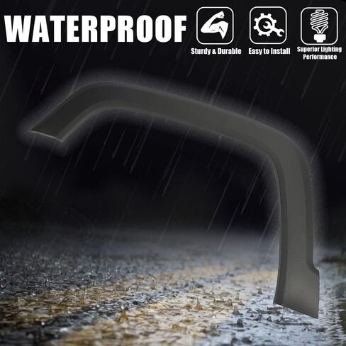 ANDPLAY Front Wheel Arch Fender Flares Compatible With 2015-2021 Jeep Renegade, Fender Trim Molding Moulding Black Wheel Cover Protector 5XB67LXHAA CH1790104 (Front Left) in Kuwait