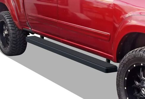 APS 5in Stainless Steel Black Running Boards Compatible with Toyota Tundra 2004-2006 Double Cab (Nerf Bars Side Steps) in Saudi Arabia