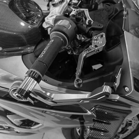 أجزاء معدلة لأذرع فرامل قابض الدراجة النارية متوافقة مع CBR1000RR/FIREBLADE/SP 2008-2020 CBR600RR 2007-2020 CB1000R /NeoSportCafe 2018-2020 ملحقات قابلة للتمديد قابلة للطي وقابلة للتعديل. (أسود) in Kuwait