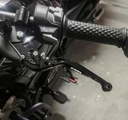 أجزاء معدلة لأذرع فرامل قابض الدراجة النارية متوافقة مع CBR1000RR/FIREBLADE/SP 2008-2020 CBR600RR 2007-2020 CB1000R /NeoSportCafe 2018-2020 ملحقات قابلة للتمديد قابلة للطي وقابلة للتعديل. (أسود) in Kuwait