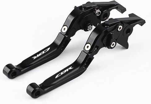 أجزاء معدلة لأذرع فرامل قابض الدراجة النارية متوافقة مع CBR1000RR/FIREBLADE/SP 2008-2020 CBR600RR 2007-2020 CB1000R /NeoSportCafe 2018-2020 ملحقات قابلة للتمديد قابلة للطي وقابلة للتعديل. (أسود) in Kuwait