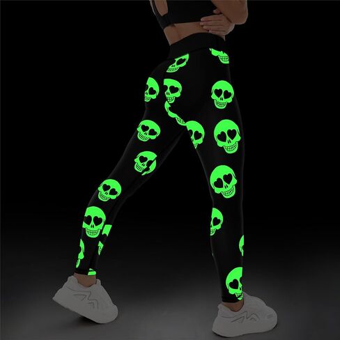 High-Waisted Leggings Yoga Pants for Womens Nighttime Printed Shiny Outdoor Fitness Yoga Pants, Cycling Indoor in Saudi Arabia