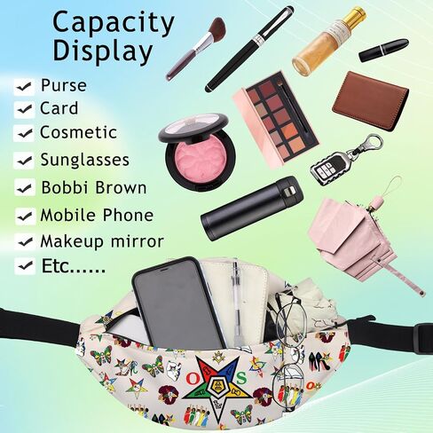 G2TUP Sorority Sisterhood Fanny Pack Sorority Sister Fans Gift Eastern Star Greek Sorority Waist Bag Paraphernalia Merch (Sisterhood OE WB) in Saudi Arabia