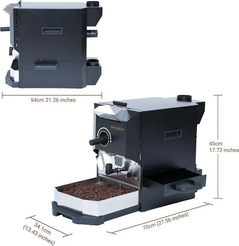 500g automatic coffee roaster machine for home use with smoke filter and chaff collector in Saudi Arabia