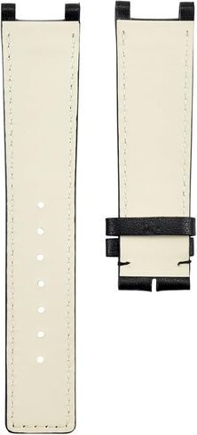 Ewatchparts حزام ساعة جلدي بديل 20 ملم متوافق مع ساعة GUCCI YA13309 باللون الأسود T.QUALITY in Saudi Arabia