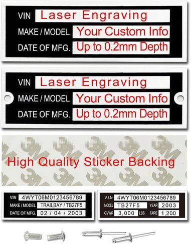 Stamp Punch Set for VIN Plate,Stamp Tools for Serial Number, ID Number & Letter Stamp, Aluminum Trailer ID Replacement Tags Tool, Vin Plate for Blank Tag Using Number Identification (4mm) in Saudi Arabia
