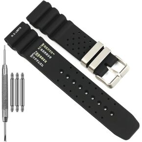 22mm Soft Silicone Watchband Compatible With Citizen Diver Replacement Strap Men's Sports Waterproof Bracelet in Kuwait