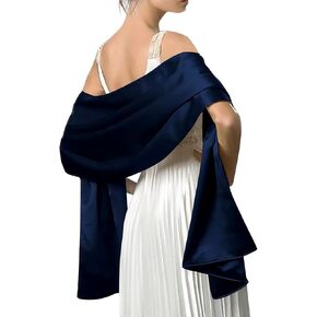 Scarf Women Satin Chiffon Evening Scarve Silky Solid Color Shawl Wraps Stole for Weddings Bridal Bridesmaids Proms Parties in Saudi Arabia