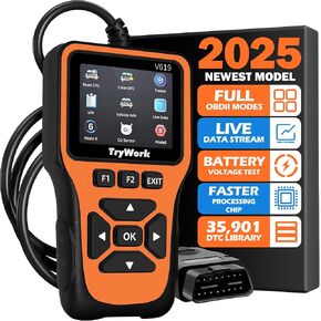 أداة تشخيص الماسح الضوئي obd2، فحص قارئ رمز المحرك مع بحث 35901 dtc، الوضع 6 و8، استعداد I/M لجميع سيارات obdii منذ عام 1996 (رمادي) in Kuwait