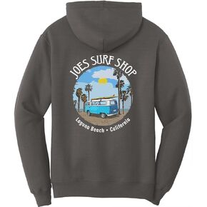 JOES SURF SHOP Men's Surf Bus Logo Pullover Hooded Sweatshirts in Saudi Arabia