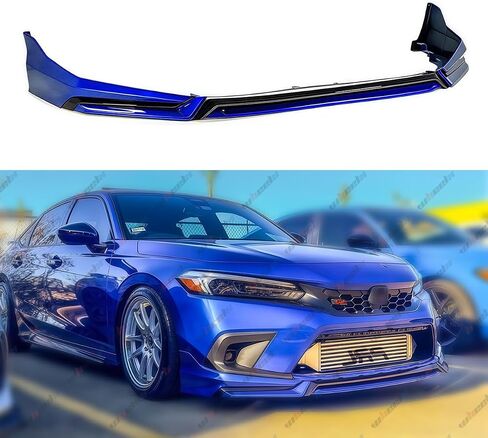 الشفة الأمامية متوافقة مع 2022-2024 Honda Civic، مجموعة حماية مصد الصدمات السفلية للذقن تناسب سيارات السيدان وهاتشباك ذات 4 أبواب 2022 2023 2024 (لؤلؤة سوداء NH731P) in Saudi Arabia