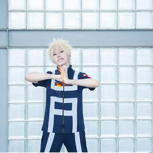 Anime Mha Bnha Cosplay Costume Uniform Outfit with 3 Keychains Halloween in Saudi Arabia