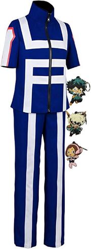 Anime Mha Bnha Cosplay Costume Uniform Outfit with 3 Keychains Halloween in Saudi Arabia