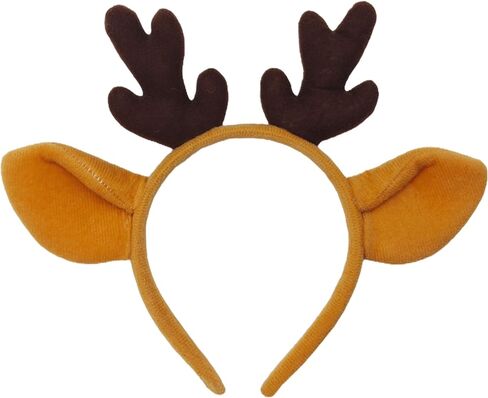 Reindeer Antler Headband Handmade Cute Christmas Deer Ear Costume Headband for Women and men in Saudi Arabia