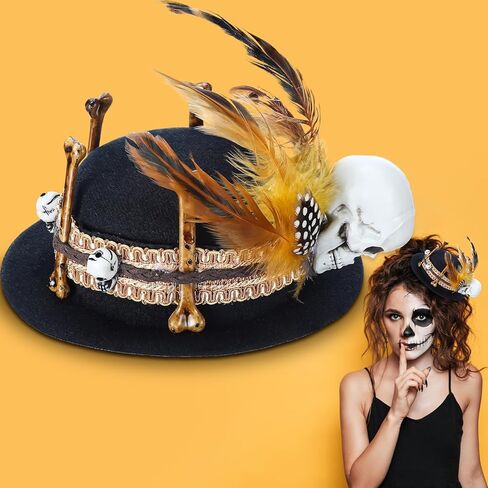 Voodoo Mini Hat Separate Hat and Headband Voodoo Costume for Themed Parties Halloween Fancy Party Jewelry Adult in Saudi Arabia