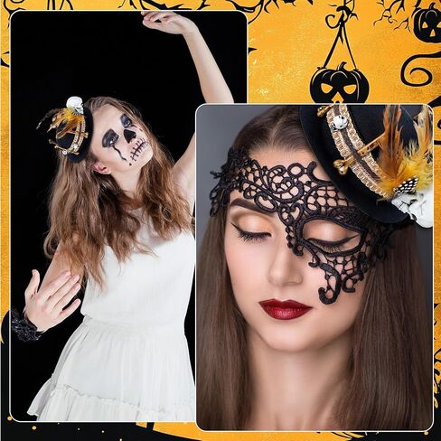 Voodoo Mini Hat Separate Hat and Headband Voodoo Costume for Themed Parties Halloween Fancy Party Jewelry Adult in Saudi Arabia